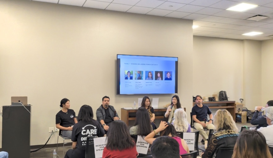 Panelists in discussion at the Care at a Distance SF Tech Week event